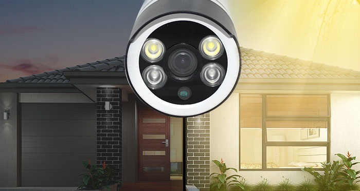 security camera home night and day